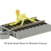 Bachmann Trains 44858 N Scale Nickel Silver E-Z Track Flashing Led Bumper