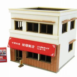 Sankei MP01-121 Chinese Restaurant 1/220 Z Scale Paper Kits