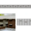 Advance 0012 Block Wall B (5 Sheets) (Z Scale)