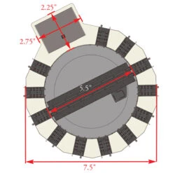 Bachmann 46799 N Scale E-Z Track Motorized Turntable -ringkestore shop 46799 01 00610.1647573946