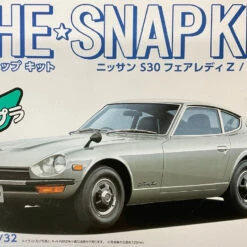 Aoshima The Snap Kit No.13-D 1/32 Nissan S30 Fairlady Z Silver Plastic Model