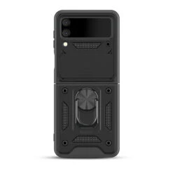 Finger Ring Case For Samsung Galaxy Z Flip 4 - Black -ringkestore shop MSZFP3CSFSSS241 2 30635.1669588246
