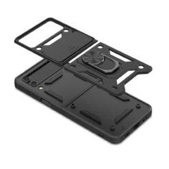 Finger Ring Case For Samsung Galaxy Z Flip 4 - Black -ringkestore shop MSZFP3CSFSSS241 8 89102.1669588246