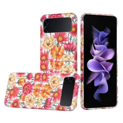 Floral Bouquet Series Slim Protective Cover (G) For Samsung Galaxy Z Flip 4