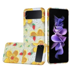 Floral Bouquet Series Slim Protective Cover (H) For Samsung Galaxy Z Flip 4