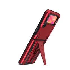 Transformer Hybrid Case With Kickstand For Samsung Galaxy Z Flip 4 - Red -ringkestore shop QBFLALEN 4Flip Red 3 44090.1669587799