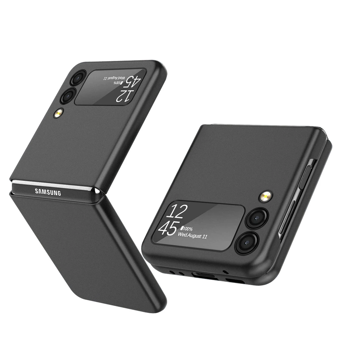 Slim Protective Cover For Samsung Galaxy Z Flip 4 - Black 3 Slim Protective Cover For Samsung Galaxy Z Flip 4 - Black - Image 3