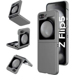 Slim Protective Cover For Samsung Galaxy Z Flip 5 - Grey