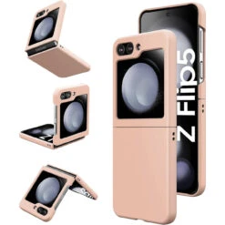 Slim Protective Cover For Samsung Galaxy Z Flip 5 - Rose Gold