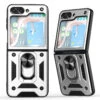 Ring Holder Case For Samsung Galaxy Z Flip 5 - Silver