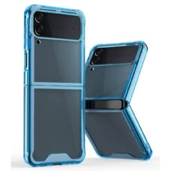 Clarity Collection Transparent Case For Samsung Galaxy Z Flip 4 - Blue