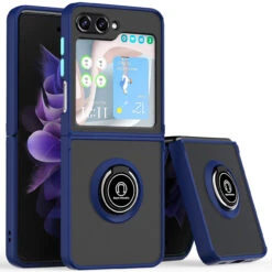 Aero Flex Ring Grip Case For Samsung Galaxy Z Flip 5 - Blue
