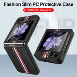 Carbon Fiber Series Protective Cover For Samsung Galaxy Z Flip 5 - Black -ringkestore shop QBFLVF 5FLIP BK 6 47862.1693688103