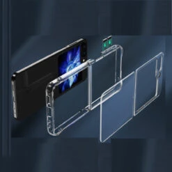 Clarity Collection Hybrid Case For Samsung Galaxy Z Flip 5 - Clear -ringkestore shop QBTRNS 5FLIP Clr 3 59342.1693688490