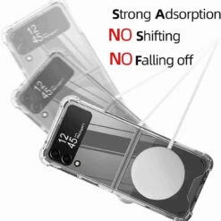 Tough Shield Clear Case With MagSafe Magnetic Ring For Samsung Galaxy Z Flip 4 -ringkestore shop SAMZFLIP4CMAG00 2 31555.1690863397