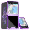 Clarity Collection Transparent Case For Samsung Galaxy Z Flip 5 - Purple