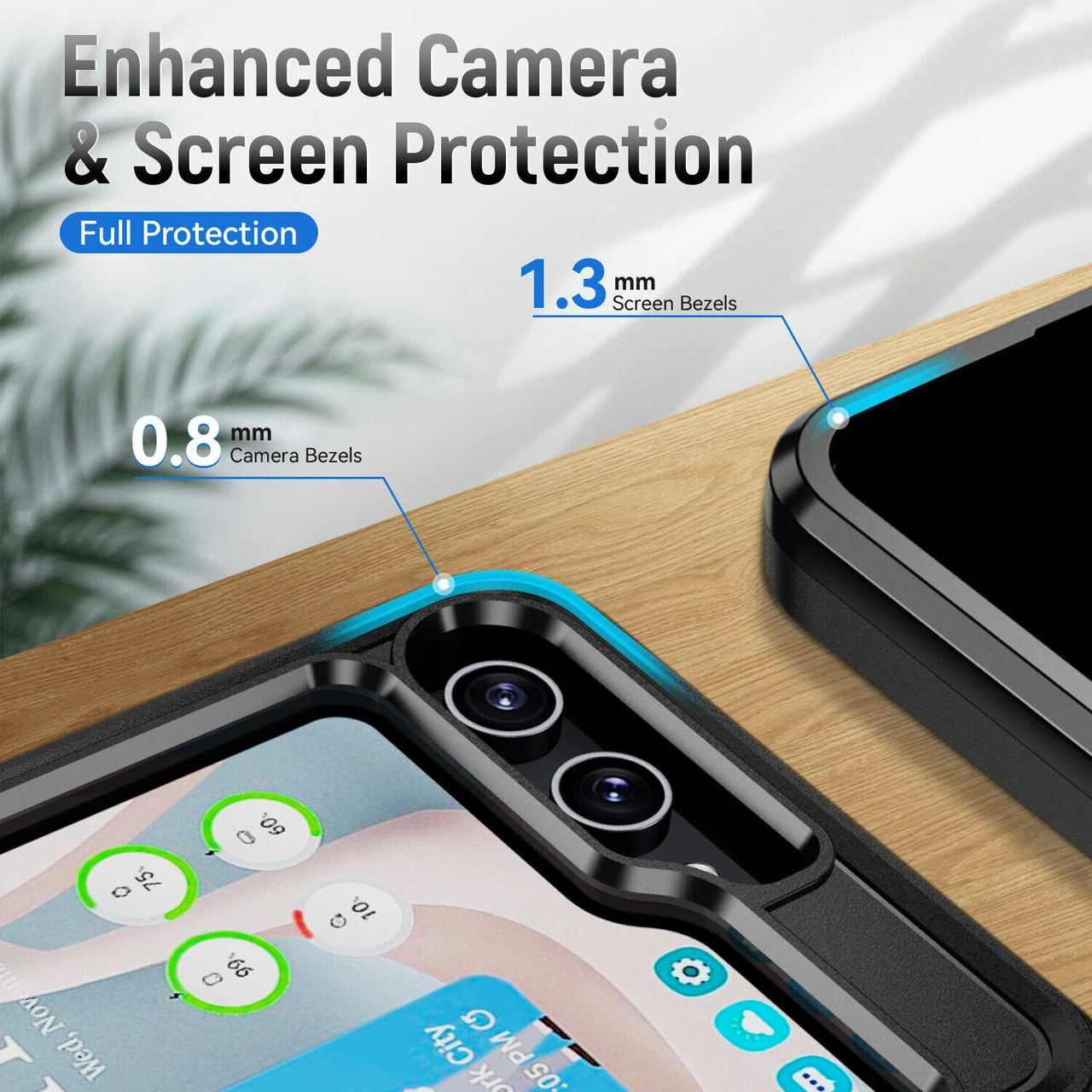 TUFF Hybrid Armor Case For Samsung Galaxy Z Flip 5 - Black 4 TUFF Hybrid Armor Case For Samsung Galaxy Z Flip 5 - Black - Image 4