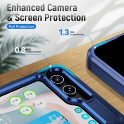 TUFF Hybrid Armor Case For Samsung Galaxy Z Flip 5 - Blue 9 TUFF Hybrid Armor Case For Samsung Galaxy Z Flip 5 - Blue -ringkestore shop SAMZFLIP5HYTB02 2 07135.1694294513
