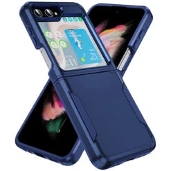 TUFF Hybrid Armor Case For Samsung Galaxy Z Flip 5 - Blue