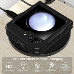 Slim Protective Cover For Samsung Galaxy Z Flip 5 - Black -ringkestore shop SAMZFLIP5JGZD01 3 79259.1692924257