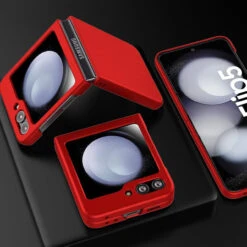 Slim Protective Cover For Samsung Galaxy Z Flip 5 - Red -ringkestore shop SAMZFLIP5JGZD03 2 17683.1692929673