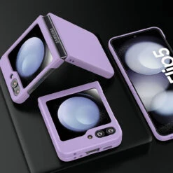 Slim Protective Cover For Samsung Galaxy Z Flip 5 - Purple -ringkestore shop SAMZFLIP5JGZD04 5 00142.1692929680