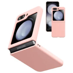 Slim Protective Cover For Samsung Galaxy Z Flip 5 - Pink 8 Slim Protective Cover For Samsung Galaxy Z Flip 5 - Pink -ringkestore shop SAMZFLIP5JGZD05 1 43237.1692929663