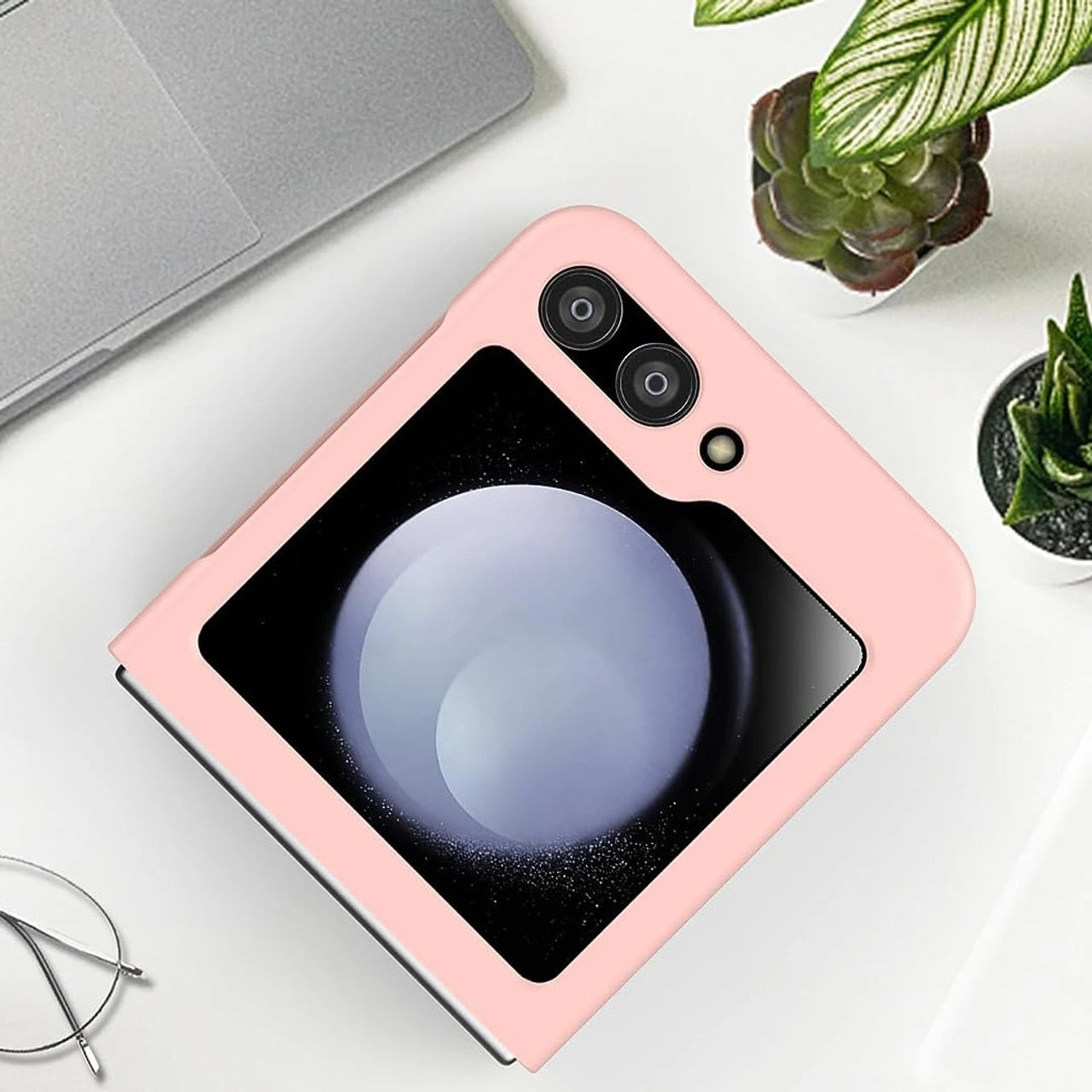 Slim Protective Cover For Samsung Galaxy Z Flip 5 - Pink 5 Slim Protective Cover For Samsung Galaxy Z Flip 5 - Pink - Image 5