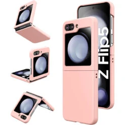 Slim Protective Cover For Samsung Galaxy Z Flip 5 - Pink