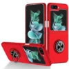 Slim Protective Cover With Ring Grip For Samsung Galaxy Z Flip 5 - Red