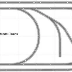 Bachmann E-Z Track Train Layout #005D Train Set HO Scale 4' X 8' DCC Switches