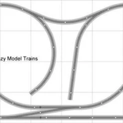 Bachmann E-Z Track Train Layout #008D Train Set HO Scale 4' X 8' DCC Switches