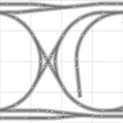 Bachmann E-Z Track Train Layout #014D Train Set HO Scale 4' X 8' DCC Switches