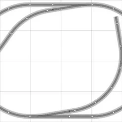 Bachmann E-Z Track Train Layout #019 Train Set HO Scale 4' X 6' Wire Switches