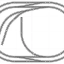 Bachmann E-Z Track Train Layout #020D Train Set HO Scale 4' X 6' DCC Switches