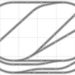 Bachmann E-Z Track Train Layout #021 Train Set HO Scale 4' X 6' Wire Switches