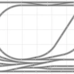Bachmann E-Z Track Train Layout #022 Train Set HO Scale 5' X 10' Wire Switches