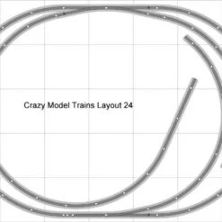 Bachmann E-Z Track Train Layout #024D Train Set HO Scale 5' X 7 DCC Switches