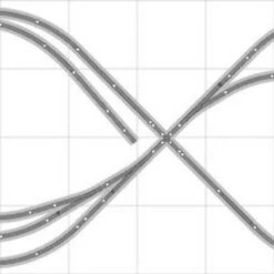 Bachmann E-Z Track Train Layout #028 Train Set HO Scale 4' X 10' Wire Switches