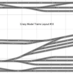 Bachmann E-Z Track Train Layout #033 Train Set HO Scale 5' X 12'Wire Switches