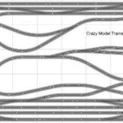 Bachmann E-Z Track Train Layout #035 Train Set HO Scale 5' X 14' Wire Switches