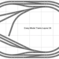 Bachmann E-Z Track Train Layout #036 Train Set HO Scale 5' X 8' Wire Switches