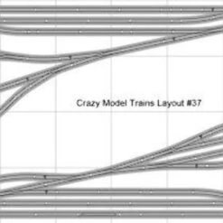 Bachmann E-Z Track Train Layout #037 Train Set HO Scale 4' X 12' Wire Switches
