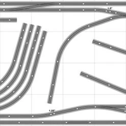 Bachmann E-Z Track Train Layout #046D Train Set HO Scale 5' X 16' DCC Switches