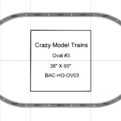 Bachmann E-Z Track HO Scale Oval #03 Basic Train Track Set - 38" X 65" -ringkestore shop bac ho ov03 6924d681fab9406794f6f08a015cac9b448929d5 66035.1678527908