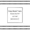 Bachmann E-Z Track HO Scale Double Oval #17 Basic Train Track Set - 44" X 89