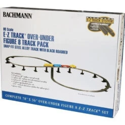 Bachmann 44475 HO Scale Steel Alloy E-Z TRACK Over-Under Figure 8 Track Pack