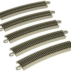 Bachmann 44506 HO Scale E-Z Track 28" Radius 18 Degree Curved Track (5/card)