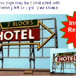 Blair Line LLC 1517 Z/N/HO Hotel Rooftop Sign