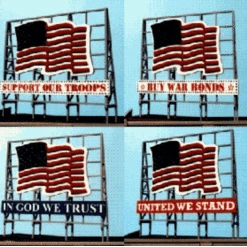 Blair Line LLC 1520 Z/N/HO USA Flag Rooftop Sign
